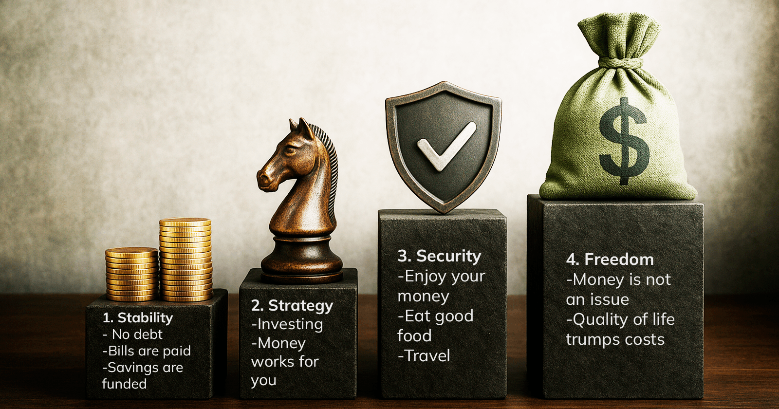 The 4 Stages of Wealth: Your Journey to Financial Freedom